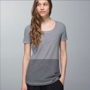 Lululemon Every Yogi Striped Colorblock Tee